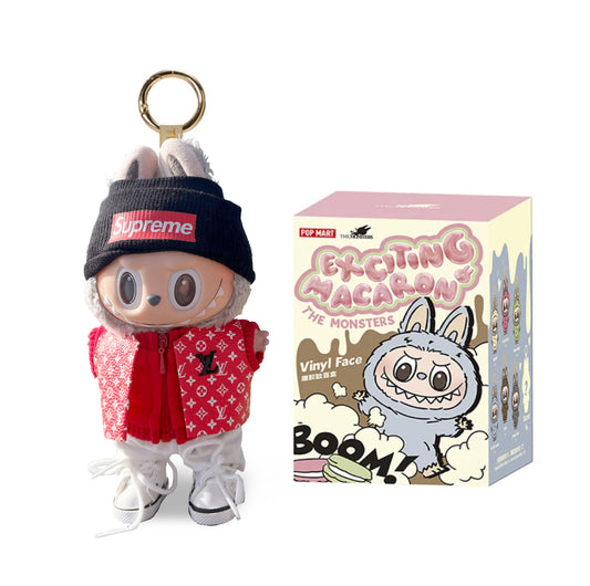 Labubu Macaron Blind Box + Street Style Red Look Outfit