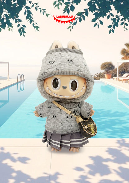 Labubu Outfit Grey Sporty Chic Look