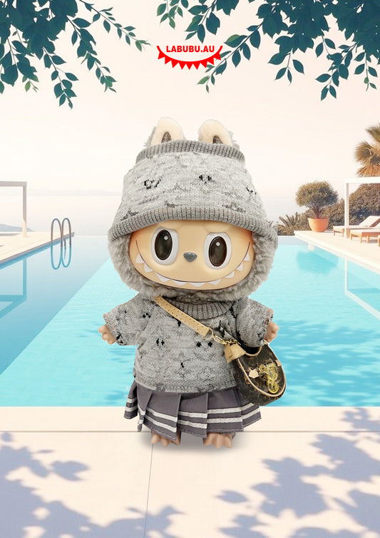 Labubu Outfit Grey Sporty Chic Look