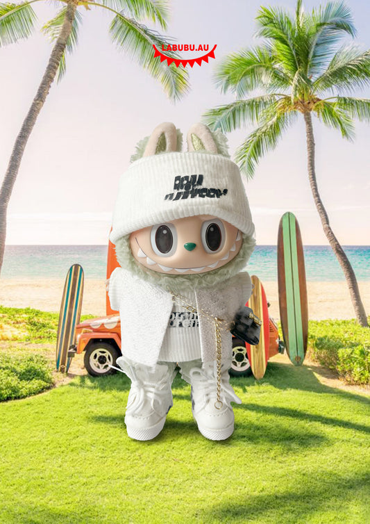 Labubu Outfit Streetwear Collab Style Cream White Cool Look