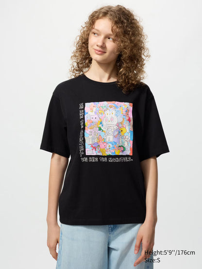 Labubu Black Graphic T-Shirt