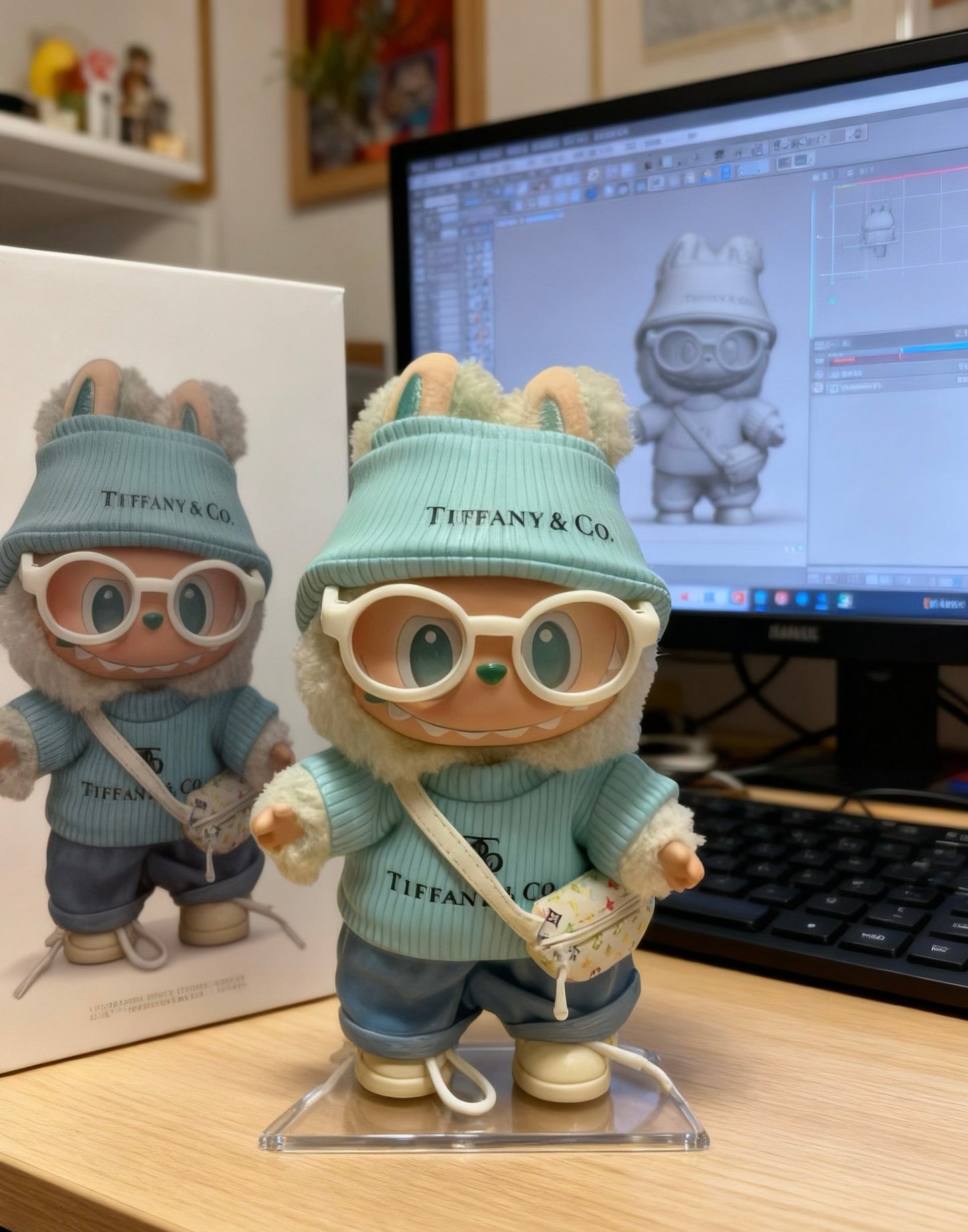 Labubu Big into Energy Blind Box + Lake Green Chic & Playful Design Outfit