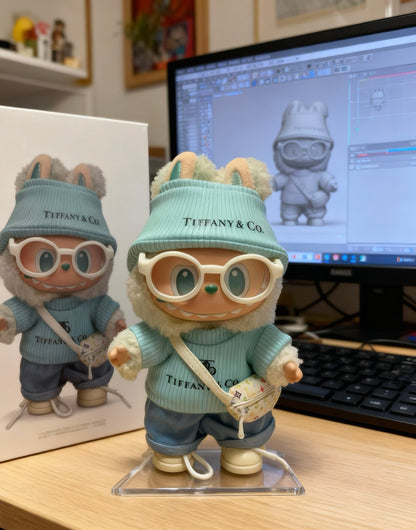 Labubu Big into Energy Blind Box + Lake Green Chic & Playful Design Outfit