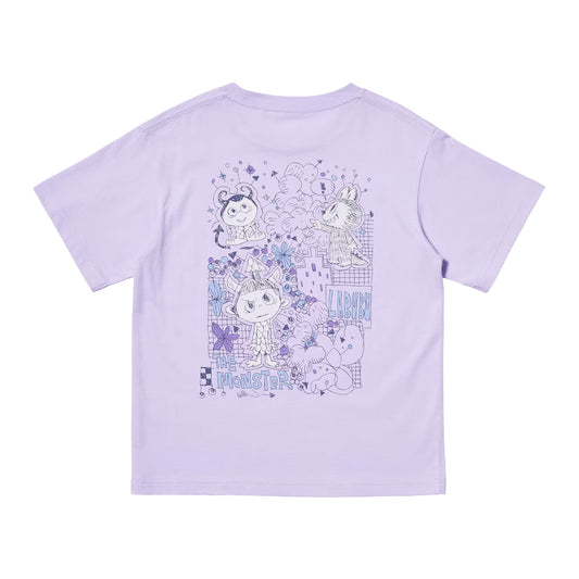 Purple KIDS Labubu POP MART UT Graphic T-Shirt