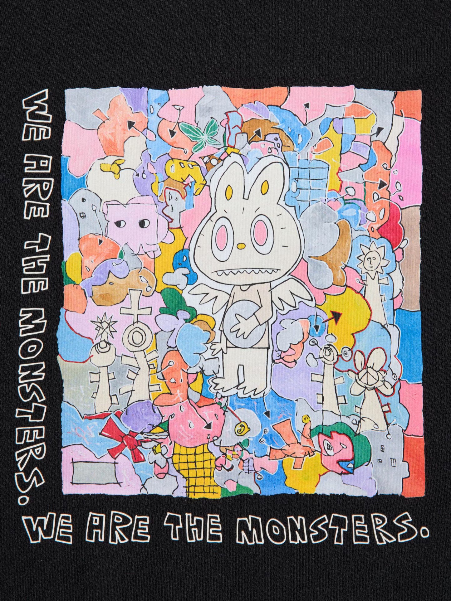 Labubu Black Graphic T-Shirt