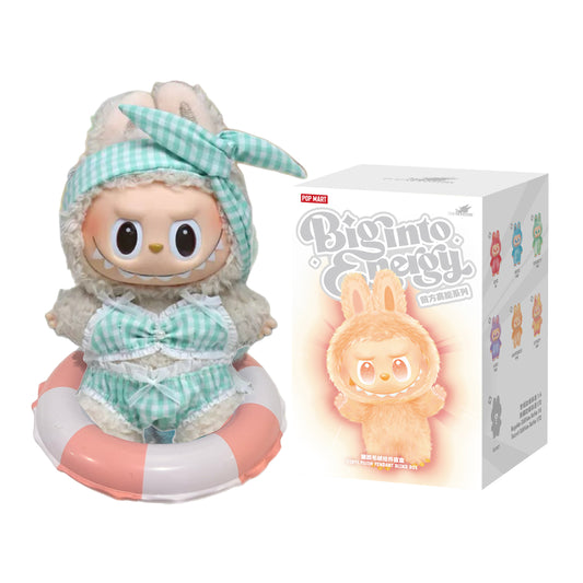 Labubu Macaron Blind Box + Labubu light blue checkered swimsuit Edition